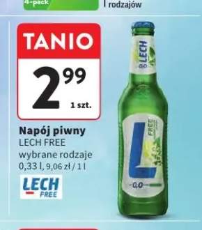 Napój piwny bezalkoholowy Lech Free