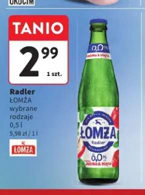 Piwo bezalkoholowe Radler Łomża Jabłko & Mięta