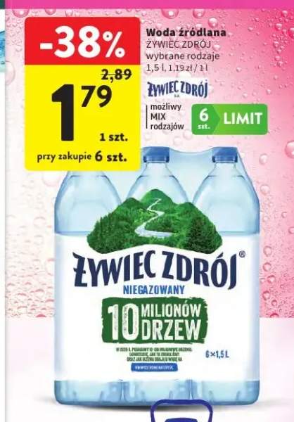 Woda źródlana Żywiec Zdrój