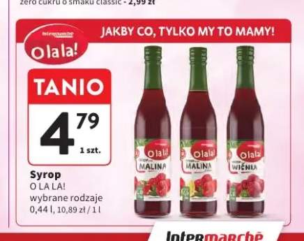 Syrop O la la! Wiśnia +1 wariant