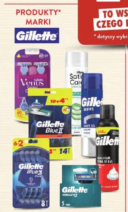 Produkty marki Gillette +7 wariantów