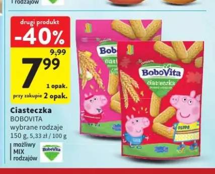 Ciasteczka BoboVita z jabłkiem i brzoskwinią +1 wariant
