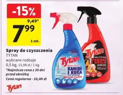Spray do czyszczenia Tytan Kamień i Rdza +1 wariant