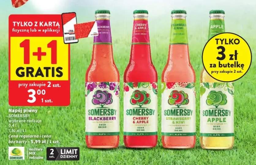 Napój piwny Somersby Cherry & Apple +1 wariant