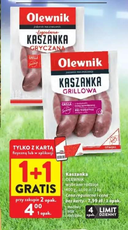 Kaszanka gryczana Olewnik +1 wariant