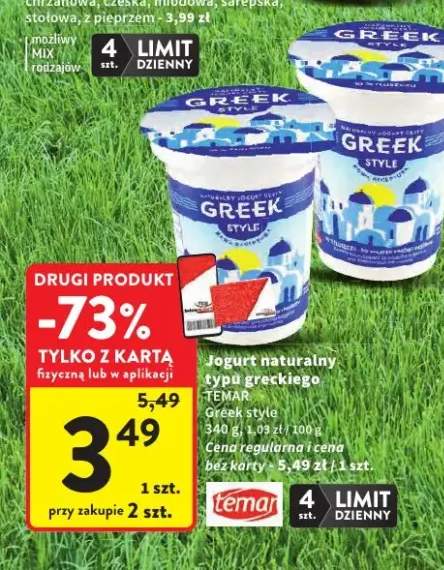 Jogurt naturalny typu greckiego Temar Greek Style