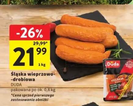 Kiełbasa śląska wieprzowo-drobiowa Duda