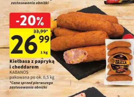 Kiełbasa z papryką i cheddarem Kabanos