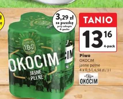 Piwo Okocim Jasne Pełne 4-pak