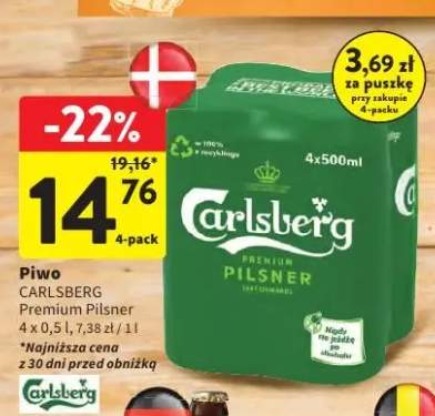 Piwo Carlsberg Premium Pilsner 4-pak