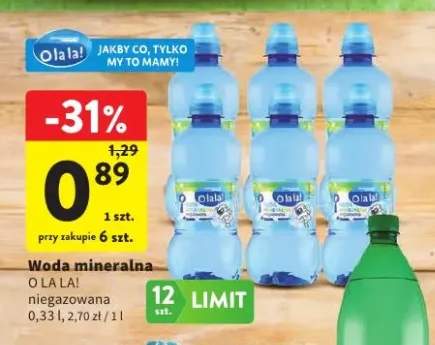 Woda mineralna niegazowana O La La!