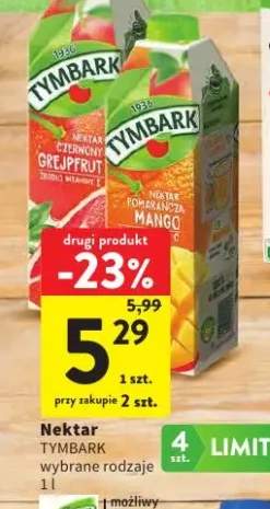 Nektar Tymbark czerwony grejpfrut +1 wariant