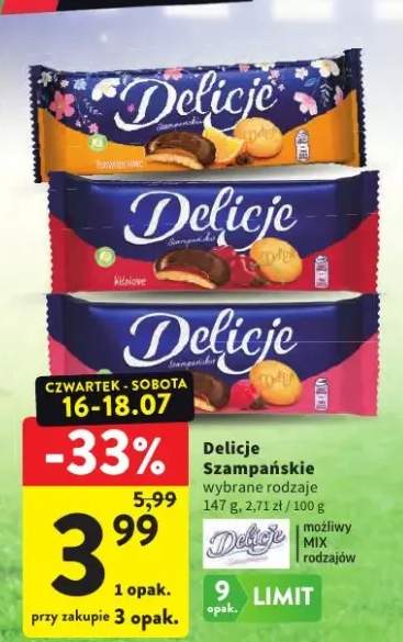 Ciastka Delicje Szampańskie Pomarańczowe