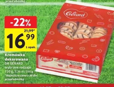 Kremówka dekorowana Dr Gerard