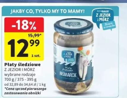 Płaty śledziowe Bismarck Z Jezior i Mórz