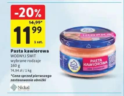Pasta kawiorowa Wodny Świt