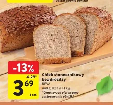 Chleb słonecznikowy bez drożdży Réva
