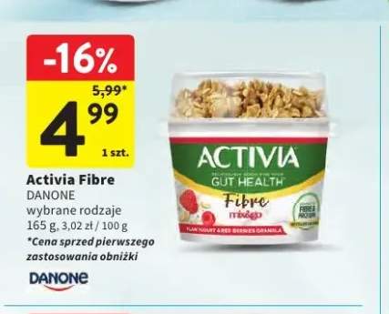 Jogurt Activia Fibre mix&go