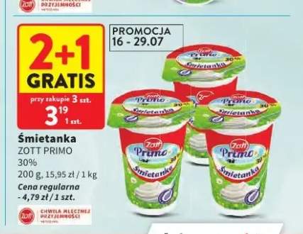 Śmietanka Zott Primo 30%