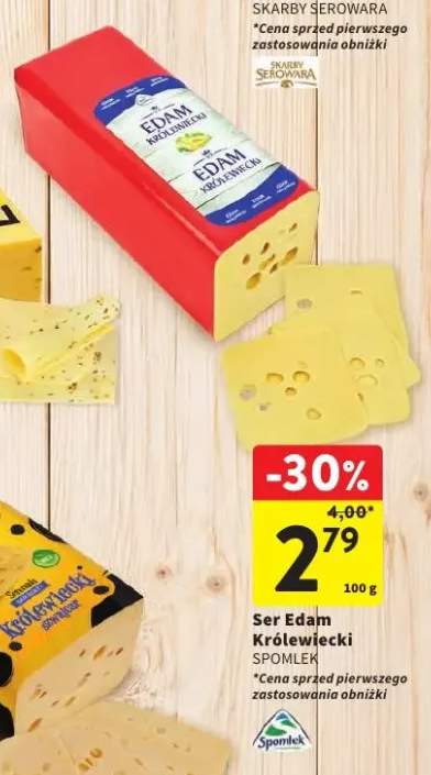 Ser Edam Królewiecki Spomlek