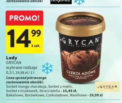 Lody czekoladowe Grycan +7 wariantów
