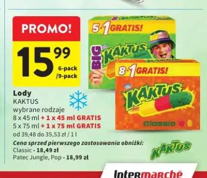 Lody Kaktus Classic 9-pak +2 warianty