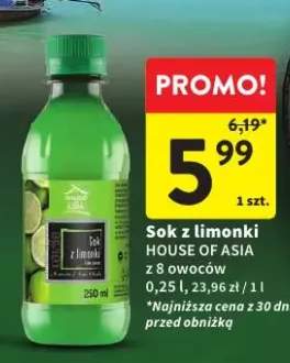 Sok z limonki House of Asia z 8 owoców