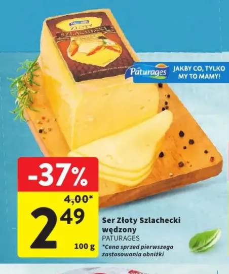 Ser Złoty Szlachecki wędzony Paturages