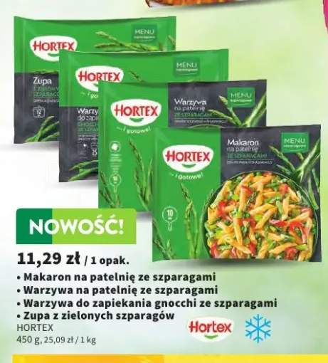 Makaron na patelnię ze szparagami Hortex +3 warianty