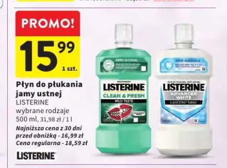 Płyn do płukania jamy ustnej Listerine Clean & Fresh +1 wariant