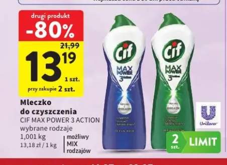 Mleczko do czyszczenia Cif Max Power 3 Action Ocean Wave