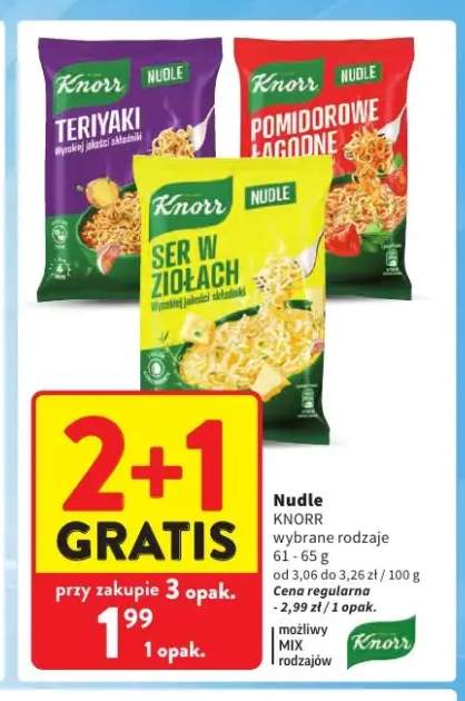 Nudle Knorr Teriyaki +2 warianty