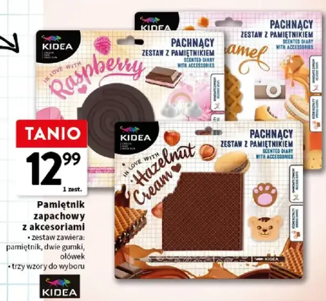 Pamiętnik zapachowy z akcesoriami Kidea