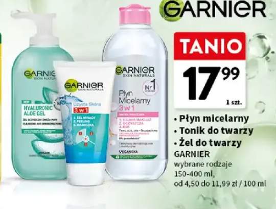 Płyn micelarny Garnier Skin Naturals +2 warianty