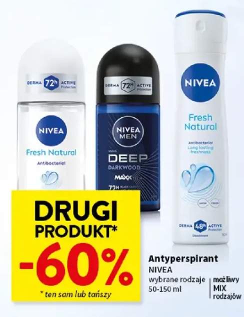 Antyperspirant Nivea Fresh Natural spray +2 warianty