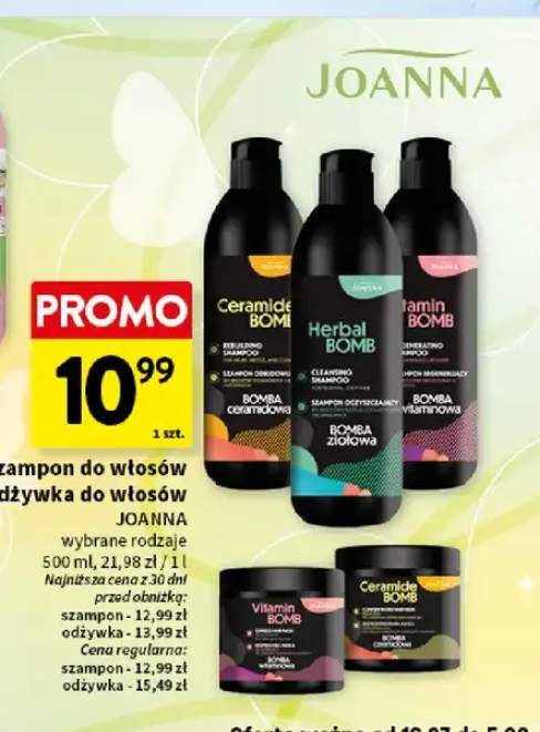 Szampon do włosów Joanna Herbal BOMB oczyszczający +2 warianty