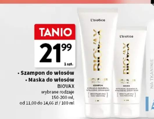 Szampon do włosów Biovax +1 wariant