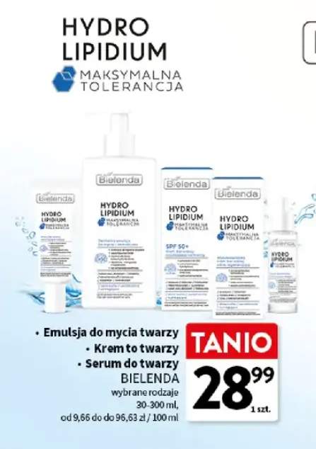 Emulsja do mycia twarzy Bielenda Hydro Lipidium +2 warianty