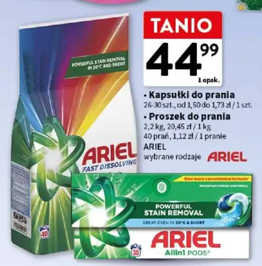 Kapsułki do prania Ariel +1 wariant