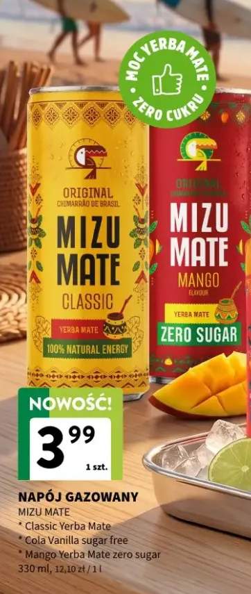 Napój gazowany Mizu Mate Classic Yerba Mate +2 warianty