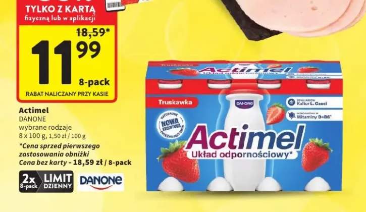 Napój probiotyczny Actimel truskawkowy
