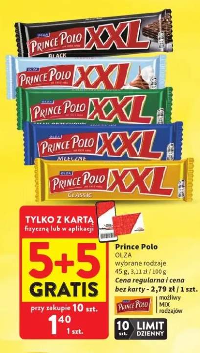 Wafel Prince Polo XXL Black +1 wariant