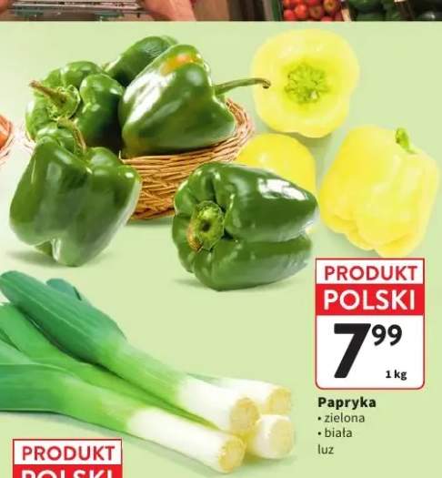 Papryka zielona luz polska +1 wariant