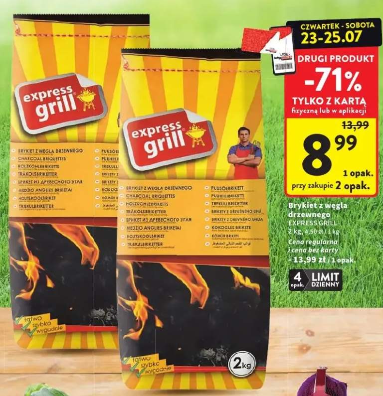 Brykiet z węgla drzewnego Express Grill