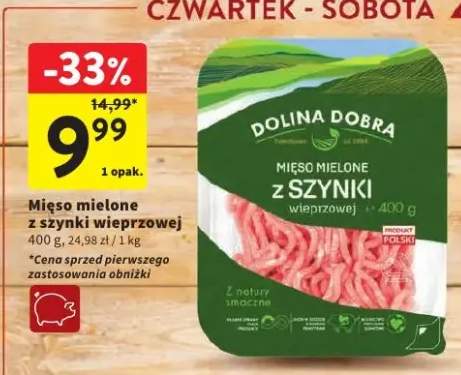 Mięso mielone z szynki wieprzowej Dolina Dobra