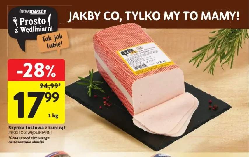 Szynka tostowa z kurcząt Prosto z Wędliniarni