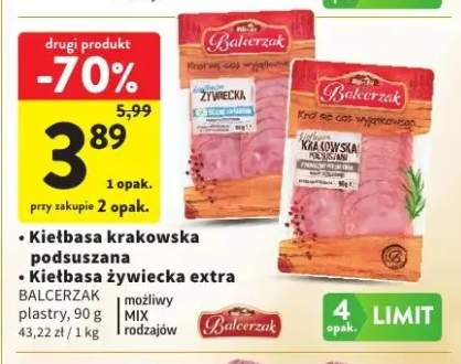 Kiełbasa krakowska podsuszana Balcerzak +1 wariant