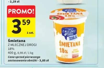 Śmietana Z Mlecznej Drogi 18%