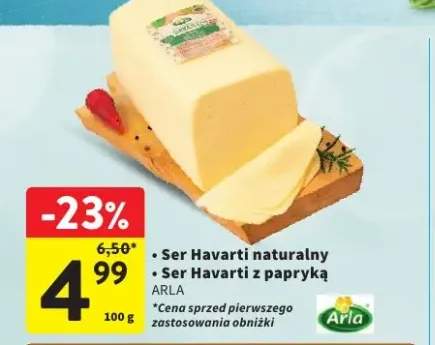 Ser Havarti naturalny Arla +1 wariant