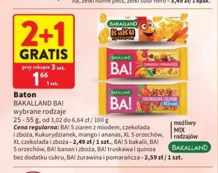 Baton Bakalland BA! Kuku rydzianek +2 warianty